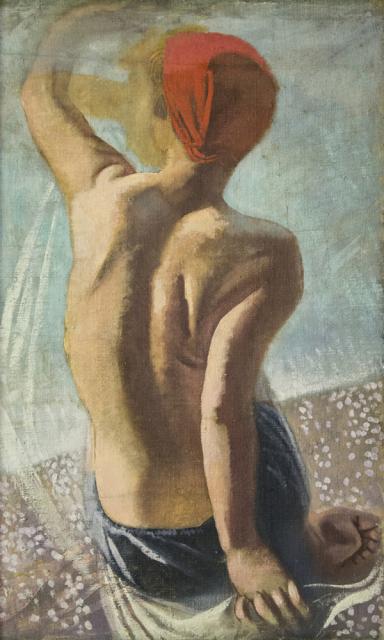 Самохвалов А.Н. Девочка на берегу в красной косынке. 1934 Самохвалов А.Н. Девочка на берегу в красной косынке. 1934